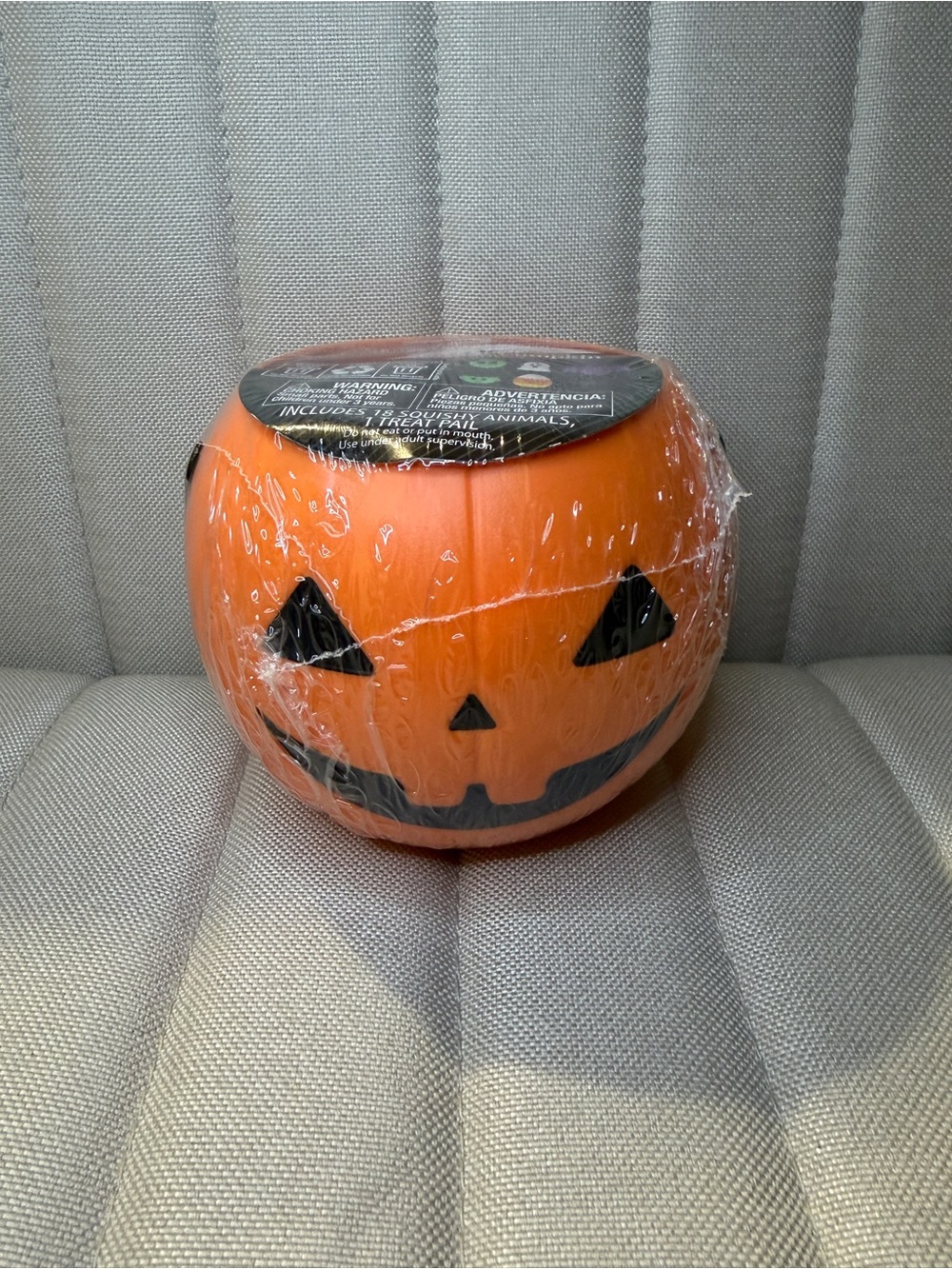 Filled Squishy Orange Pumpkin Pail